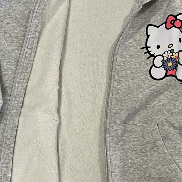 NEW Hello Kitty Zip Up Hoodie Kids Size XL - Picture 5 of 12